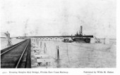Erecting Knight's Key Bridge - Florida East Coast Railway