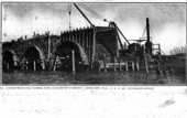 Constructing forms for concrete viaduct - Long Key, Florida