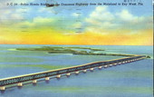 Bahia Honda Bridge on the Overseas Highway from the mainland to Key West,Florida