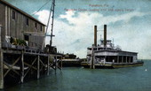 Marathon docks, loading coal and supply barges - Marathon, Florida