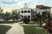 City hall and post office - Lake Worth, Florida.