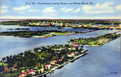 Causeways linking Miami and Miami Beach, Florida.