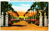 Driveway to the club house - Hialeah Park, Miami, Florida