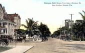 Halycon Hall, Green Tree Inn (Avenue B) - San Carlos, Miami, Florida.