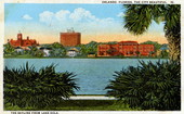 The skyline from Lake Eola