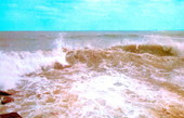 One of the most beautiful sights along Panama City's beaches is the rolling surf