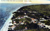 Air View of Casa Ybel Hotel and Cottages - Sanibel Island, Florida.