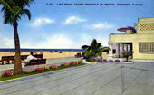 Lido Beach casino and Gulf of Mexico - Sarasota, Florida.