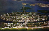 Aerial photograph of Saint Armands Key.