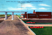 Maximo Point Toll Station entering north side of Sunshine Skyway - Saint Petersburg, Florida.