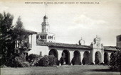 West entrance, Florida Military Academy, Saint Petersburg, Florida