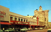 View of downtown St. Petersburg, Florida showing famous Central Avenue.