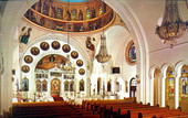 Interior, St. Nicholas Greek Orthodox Church - Tarpon Springs, Florida