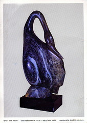 Ralph Hurst sculpture of a great blue heron