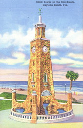 Clock Tower on the boardwalk - Daytona Beach, Florida