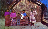 Seminole Charlie Cypress and his family - Silver Springs, Florida.