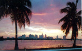 Sunset over Miami - Miami, Florida .