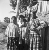 Seminole Indian John Osceola and his family