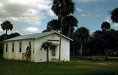 Indian Baptist Church building at the Brighton Indian Reservation