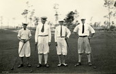 Golfers at a Coral Gables golf course