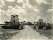 View through gate of Glenn H. Curtiss' home - Miami Springs, Florida.