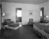 Interior view showing the master bedroom at the home of Colonel G.A. Green on Sunset Island #2 - Miami Beach, Florida.