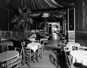 Interior view showing cocktail lounge at the Biscayne Bar on NE 1st Ave. in Miami.
