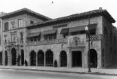 Coral Gables sales office for George Merrick on E. Flagler St. in Miami.