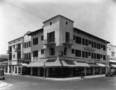 Village Hotel on the northwest corner of Espanola Way and Washington Ave. in Miami Beach.