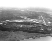 Aerial view of Apalachicola airport.
