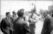 Men on a dock - Apalachicola, Florida.