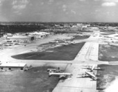 Aerial photograph of the Pan American air field