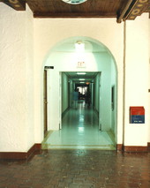 Section B hallway tiles at Bay Pines VA Hospital.