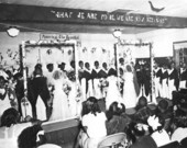 Elementary school presentation of Tom Thumbs wedding - Jacksonville, Florida.