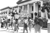 Teachers protesting the change in the Florida teacher certification test - Tallahassee