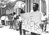 Teachers protesting the change in the Florida teacher certification test - Tallahassee