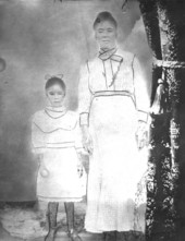 Former slave Mariah Jones Delancy and daughter Julia