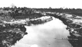 Everglades drainage project canal.