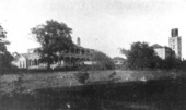 Superintendent's residence and water tower, Florida State Hospital.