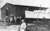 Ted Smallwood in front of "Ole Indian Trading Post"