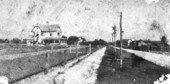 Brevard Avenue with Dr. Daniel's home on left