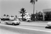 Street scene in front of the old Dania elementary school