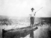 Man guiding boat in the Everglades