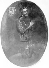 Drawing of Hernando Cortes