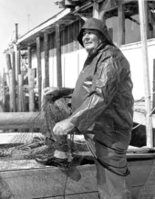Captain Carl Jackson Raffield at Raffield Fishery
