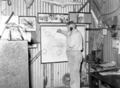 Strategy room during fire.