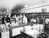 Inside Lovett's Grocery Store.