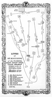 Layout of St. Augustine golf course