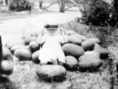 Alice Mae Reed in her father's watermelon patch