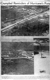 Crumpled reminders of hurricane's fury